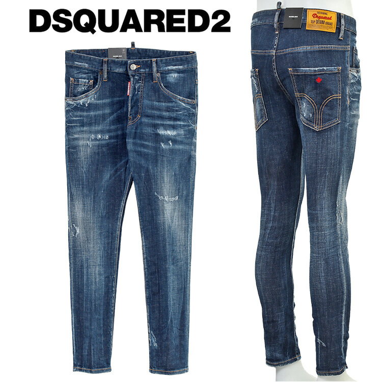 ディースクエアード デニム DSQUARED2 スケーター ジーンズ Dark Easy Wash Skater Jeans S71LB1265-S30342-470【新作】