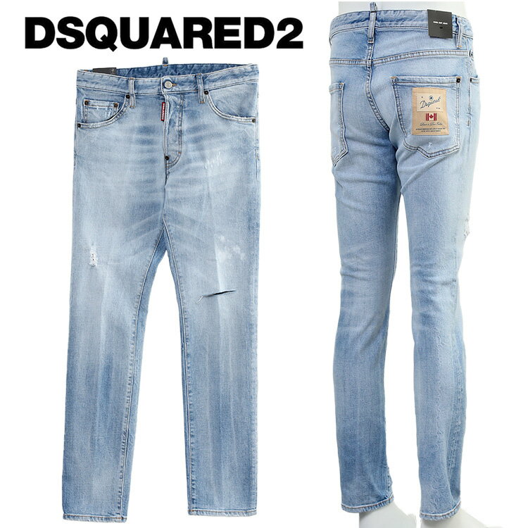 ディースクエアード デニム DSQUARED2 クールガイ ジーンズ Light Super Fade Wash Cool Guy Jeans S74LB1354-S30663-470【新作】