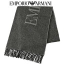 アルマーニ マフラー（レディース） エンポリオアルマーニ EMPORIO ARMANI ウール マフラー スカーフ 625072-3F364-00152 BROWN【新作】