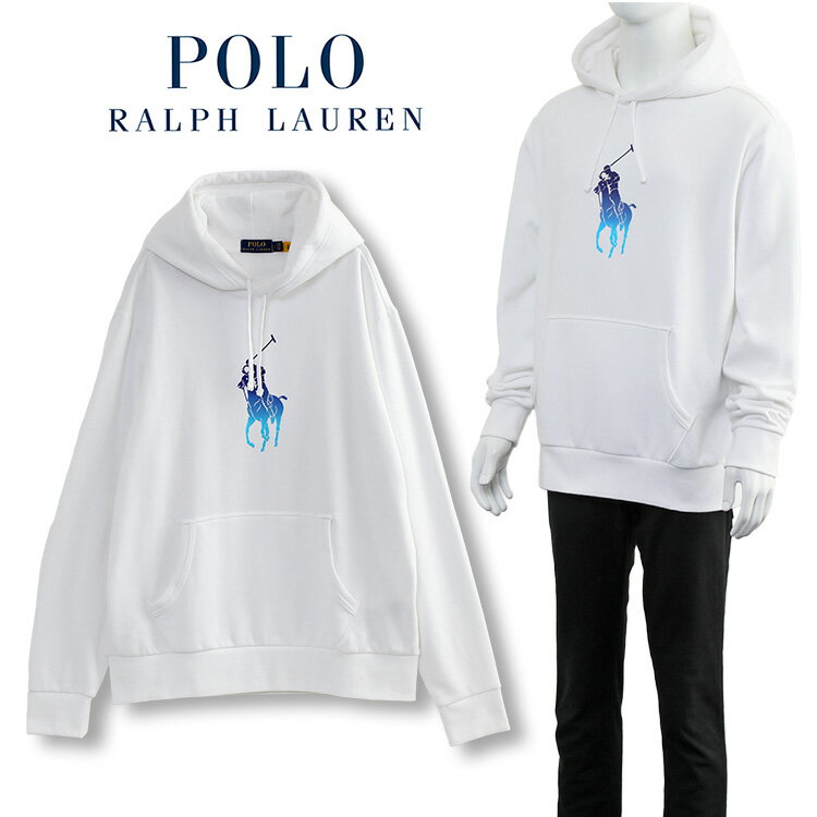 ポロ ラルフローレン POLO RALPH LAUREN パーカー グラデーション ビッグポニー 710890948002-WHITE【新作】