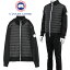 カナダグース ダウン メンズ CANADA GOOSE ハイブリット ニット × ダウン ジャケット 6830MW1 HYBRIDGE KNIT JACKET-93 BLACK/WHITE【新作】【アウター】