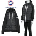 カナダグース カナダグース ダウン メンズ CANADA GOOSE ハイブリッド ヒューロン ダウン × スウェット パーカー 6843MW1 HYBRIDGE HURON FULL ZIP HOODY-93 BLACK/WHITE【新作】【アウター】