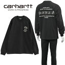 カーハート Carhartt WIP ロンT 長袖 Tシャツ デリシャス フレケンシーズ ルーズフィット I032422-89XX：ブラック