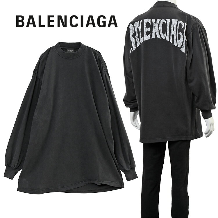 バレンシアガ BALENCIAGA ロンT 長袖 Tシャツ ハンドドロウ ヴィンテージジャージー 772208-TPVU4-1569