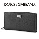 Ｄ＆Ｇ 財布（メンズ） ドルチェ＆ガッバーナ DOLCE&GABBANA ラウンドファスナー 長財布 Dauphine BP1672-AG219-80999【新作】