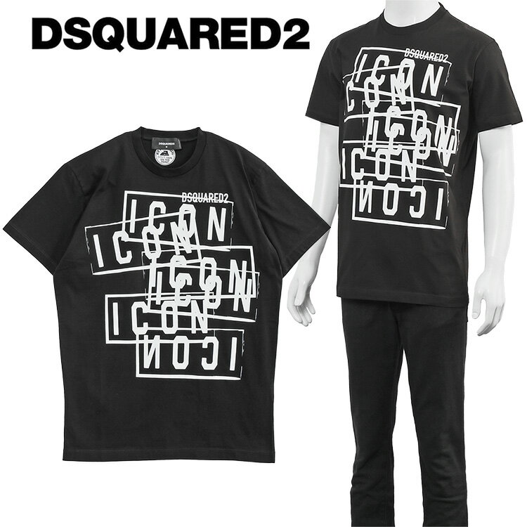 ディースクエアード DSQUARED2 Tシャツ ICON STAMPS COOL FIT T-SHIRT S79GC0087-S23009-900【新作】