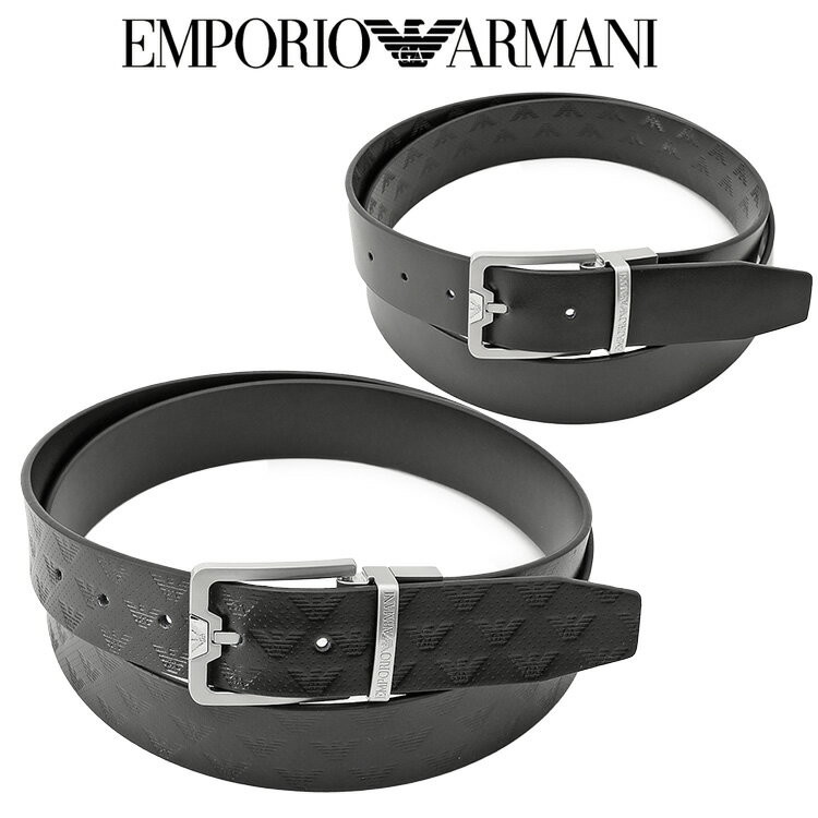 アルマーニ ベルト（メンズ） エンポリオアルマーニ EMPORIO ARMANI アルマーニ ベルト リバーシブル エンボス × スムースレザー Y4S502-Y221E-81386【新作】