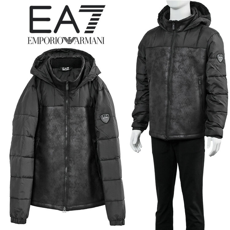 エンポリオ・アルマーニ プレゼント メンズ（30000円程度） エンポリオアルマーニ EMPORIO ARMANI EA7 フェイクレザー ボンバージャケット ボアライナー 6RPBA5-PN54Z-1200