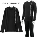 エンポリオアルマーニ EMPORIO ARMANI ロンT 長袖 Tシャツ アンダーウェアライン 111023-3F523-00020：ブラック【新作】