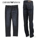 アルマーニ ジーンズ EMPORIO ARMANI スリムフィット J75 ストレッチウォッシュ デニム 6R1J75-1D23Z-0941：インディゴ ブルー【新作】