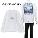 ジバンシィ GIVENCHY ロンT レイヤード Tシャツ クラッシックフィット BM71G53YJK-100：WHTE【新作】