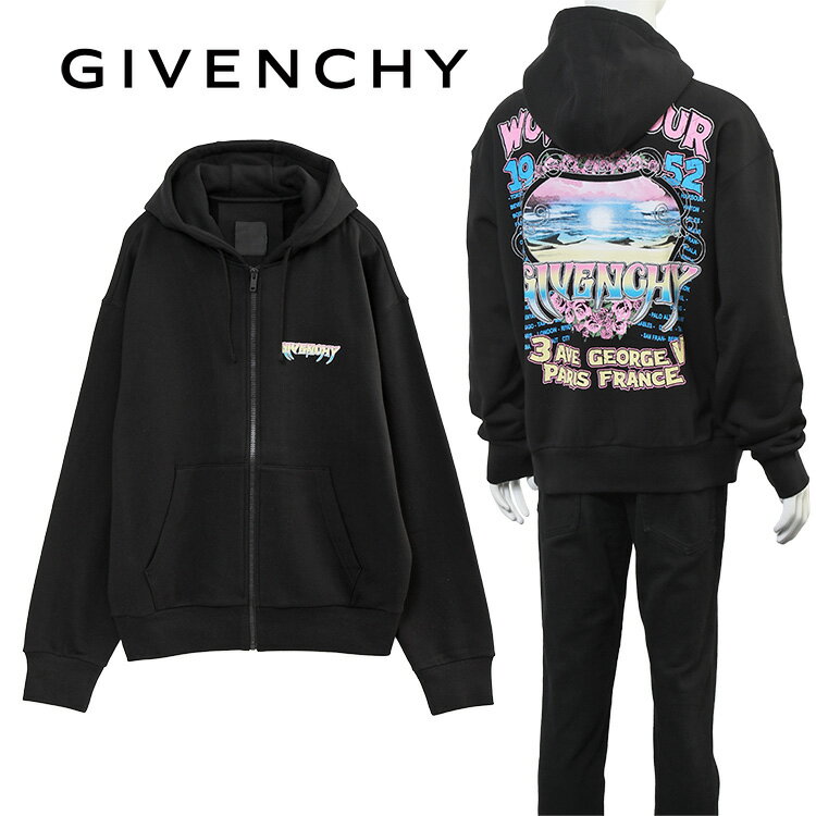 ジバンシィ GIVENCHY パーカー ワールドツアー BMJ0LB3YJ7-001：BLACK【新作】