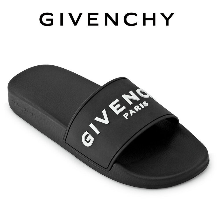 ブランドジバンシィ GIVENCHY 商品番号BH301TH1H4 素材TPU カラー001：BLACK 仕様ラバー フラットサンダル。スライドライン。コントラストを効かせたGIVENCHY PARISシグネチャーのレリーフ。 生産国ITALY 付属品商品タグ、保存袋、BOX(輸入時に破損がある場合がございます) ◆ジバンシィ GIVENCHY◆GIVENCHY(ジバンシィ)は、パリ郊外出身のユベール・ド・ジバンシィが1952年に設立したフランスのファッションブランドです。 表示サイズ（EUR) 40 40.5 41 41.5 42 42.5 43 43.5 44 日本サイズ（cm) 25 25.5 26 26.5 27 27.5 28 28.5 29 表示サイズ （UK) 6.5 7 7.5 8 8.5 9 9.5 10 10.5 表示サイズ （US) 7 7.5 8 8.5 9 9.5 10 10.5 11 ※靴のサイズは、木型・デザイン等により若干変わることがあります。同じメーカーの靴でも商品によって異なる場合があります。 また、各ブランドにおいてサイズが異なることがございます。サイズ表は目安としてご利用ください。◆ジバンシィ GIVENCHY◆ブランドロゴ ラバーフラット サンダルBH301TH1H4 001：BLACK