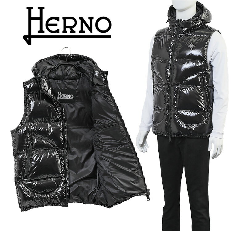 ヘルノ HERNO ダウンベスト GLOSS / グロス PI001081U-12220-9300 NERO