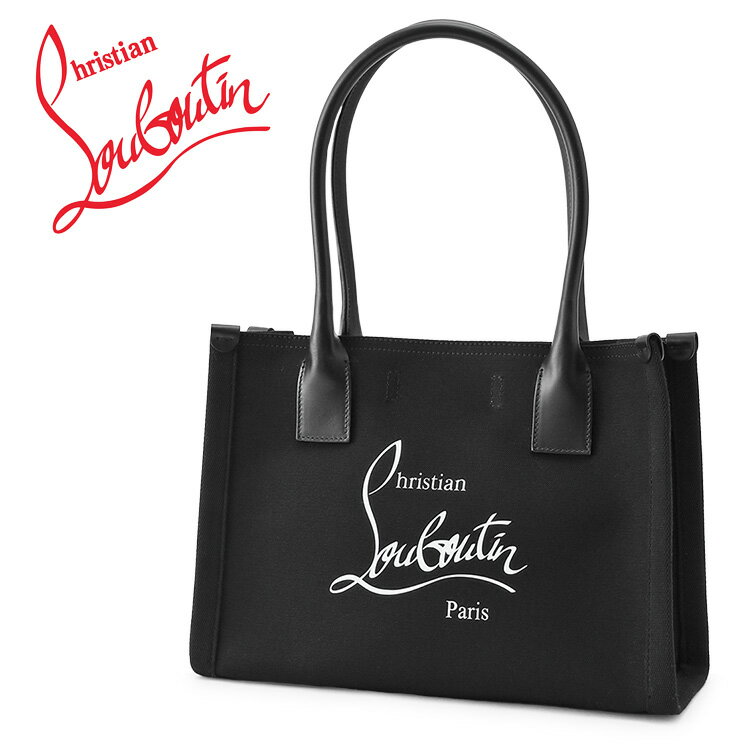 ꥹ֥ Christian Louboutin ʥȥ ȡ W34cm Nastroloubi E/w Small 3235233-5318 BLACK/BLACK/BIANCO/BLACKڿ