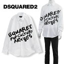 DSQUARED2 コットンポプリン シャツ D2 Pop 80's Long Sleeves Shirt S74DM0820-S36275-100【新作】