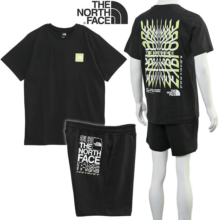 ノースフェイス THE NORTH FACE セットアップ Tシャツ × スウェット ハーフパンツ NF0A87ED/NF0A87EC COORDINATES-JK3 BLACK ブラック