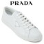 プラダ PRADA ブラッシュドレザー スニーカー 2EE376-3F0E-F0009_BIANCO【新作】