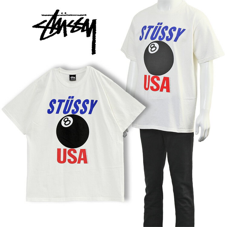 ステューシー STUSSY 8ボール USA Tシャ