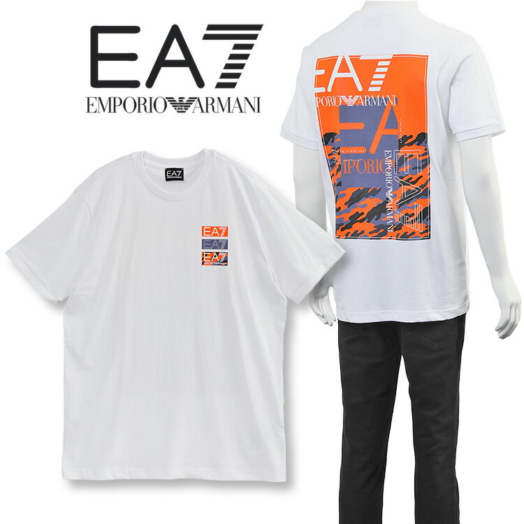 アルマーニ EA7 EMPORIO ARMANI Tシャツ バックプリント 3DPT12-PJ7BZ-1100【新作】