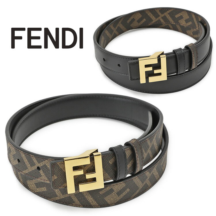 フェンディ ベルト FENDI FFスクエアベルト リバーシブル 7C0511-AFF2-F1A94【新作】