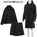 エンポリオアルマーニ EMPORIO ARMANI セットアップ パーカー ハーフパンツ マイクロイーグル総刺繍 EM001402/EM001403-AF100...