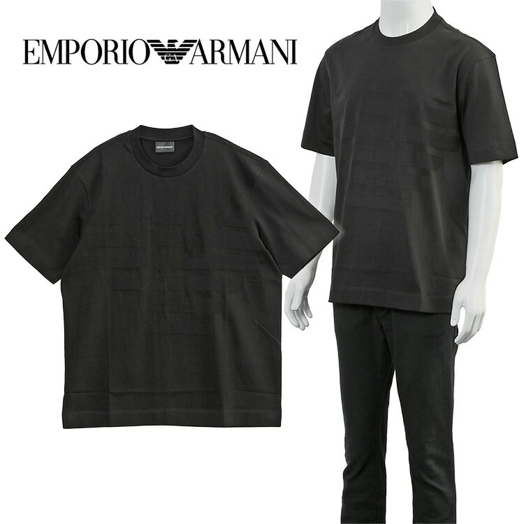 アルマーニ同色ロゴTシャツEMPO...
