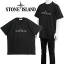 STONE ISLAND 反射プリント Tシャツ K1S152100020S0081-V0029 ブラック【新作】(4)