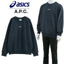 A.P.C. × ASICS レイク スウェットシャツ ストレートカット ルーズフィット COEZD-H27958-IAK ネイビー【新作】