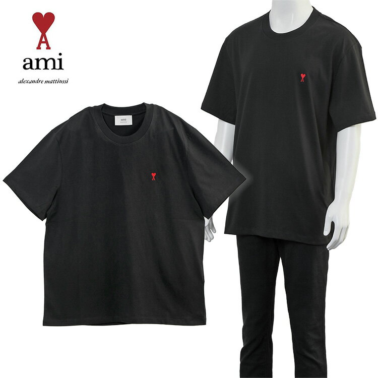 Rakuten - アミ Ami de Coeur Tシャツ ユニセックス BFUTS035.724-001：ブラック【新作】