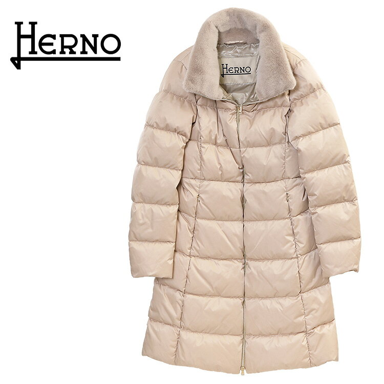 美品✨HERNOヘルノ　ブラウン　ダウンコート　ファー　ダウンジャケット 40 brandparks_herno-0002