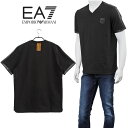 【訳あり】 エンポリオ アルマーニ Tシャツ EMPORIO ARMANI EA7 Vネック 半袖 273045-3P215-00020 ブラック