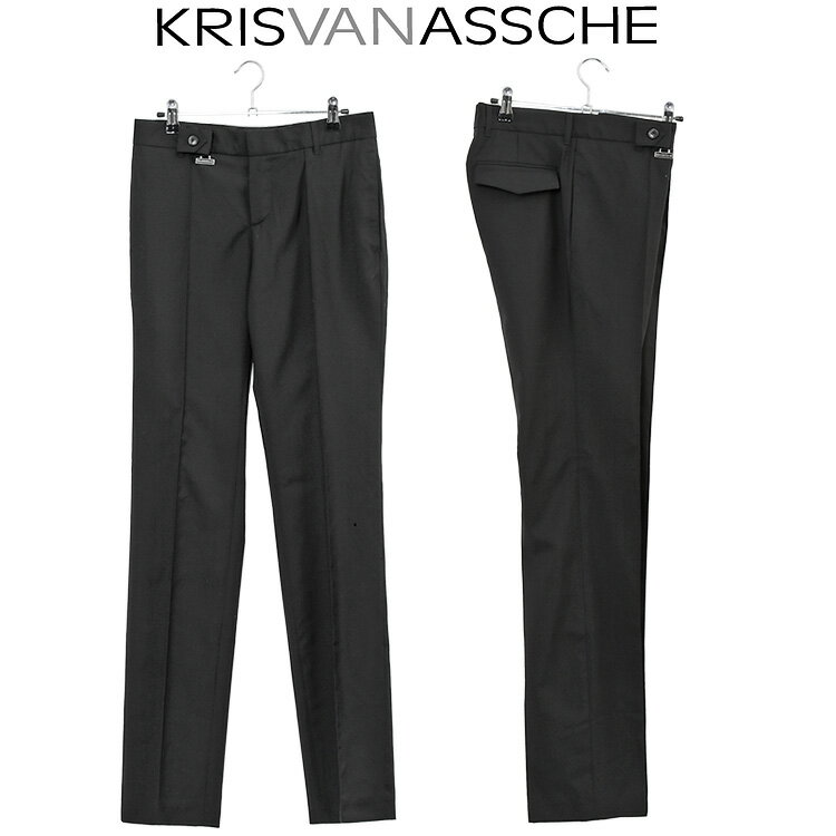 【訳あり】クリスヴァンアッシュ KRISVANASSCHE スラックス パンツ 71PT11-S300-N001