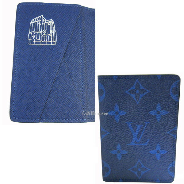 ≪新品≫ LOUIS VUITTON ルイヴィトン オーガナイザー・ドゥ ポッシュ カードケース タイガラマ コバルト　ブルー M30301 メゾン大阪御堂筋店 限定　スペシャル スタンプ入りのサムネイル