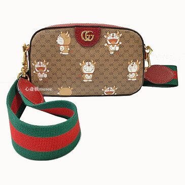 ≪新品≫GUCCI DORAEMON × GUCCI ドラえもん×グッチ コレクション プリント GG ボディバッグ 2021年 ポップアップ限定 コラボ どらえもん スペシャル ショッパー ラッピング 藤子プロ　2021SS