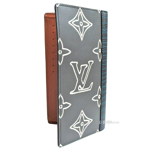≪新品≫ルイヴィトン LOUIS VUITTON 2020-21年 メンズ 秋冬コレクション ポルトフォイユ ブラザ モノグラム パッチワーク エクリプス M69700 長財布 限定 エピ ネイビー 箱 ラッピング ヴァージル　アブローのサムネイル