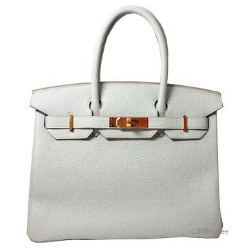 【キャッシュレス5%還元対象】新品 エルメス グリスパール パールグレー トリヨン ゴールド金具 D刻印 Hermes Birkin 30 Gris Perle Taurillon Clemence Gold