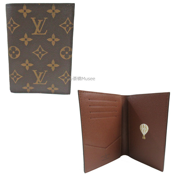 【キャッシュレス5%還元対象】【キャッシュレス5％還元対象】≪新品≫ LOUIS VUITTON ルイヴィトン クーヴェルテュール パスポールNM パスポートケース カバー M64502 気球 ゴールドシーズナルスタンプ付き パスポート カード 箱 リボン ラッピング