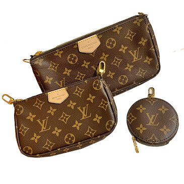 ≪新品≫LOUISVUITTON ルイヴィトン 2019年AW 新作 マルチ ポシェット アクセサリー　ローズクレア M44840 コインケース付き ショルダーバッグ ポシェット ピンク ロゴ ショルダーストラップ