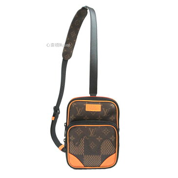 ≪新品≫ルイヴィトン× NIGO LOUIS VUITTON × NIGO コラボ N40379 アマゾン スリングバッグ ダミエ エベヌ ジャイアント モノグラム バムバッグ 箱 ラッピング 2020年限定 ヴァージル アブロー NIGOコラボ 斜めがけ 渋谷店 ショッパー