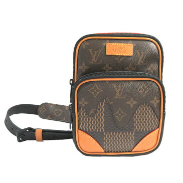 ≪新品≫ルイヴィトン× NIGO LOUIS VUITTON × NIGO コラボ N40379 アマゾン スリングバッグ ダミエ エベヌ ジャイアント モノグラム バムバッグ 箱 ラッピング 2020年限定 ヴァージル アブロー NIGOコラボ 斜めがけ 渋谷店 ショッパー
