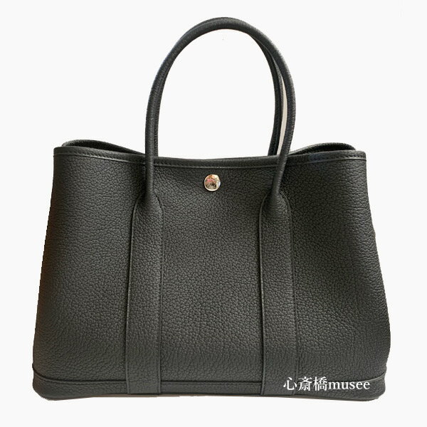 ≪ 新品 ≫ HERMES エルメス ガーデンパーティー 30 TPM ネゴンダ オールレザー 型押し 黒 ブラック U刻印　≪Brand new≫ HERMES Garden Party 30 TPM Negonda Noir Black All leather