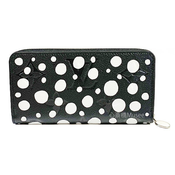 ≪ 新品 ≫ ルイヴィトン 草間彌生 コラボ LV × YK ジッピー・ウォレット 黒　アンプラント M81906 LOUIS VUITTON YAYOI KUSAMA ZIPPY WALETTE Black ヴィトン ラウンドファスナー 長財布 箱 ラッピングのサムネイル
