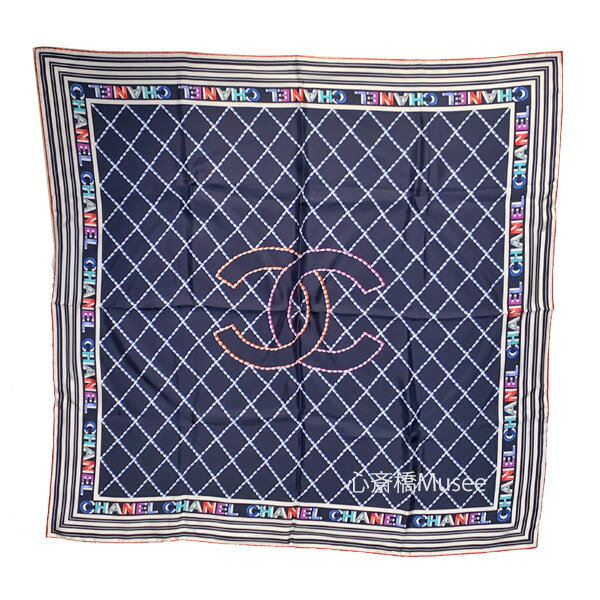 ≪ 新品 ≫ CHANEL シャネル シルク スカーフ ノベルティ 非売品 CCマーク 箱付き sscarf silkのサムネイル