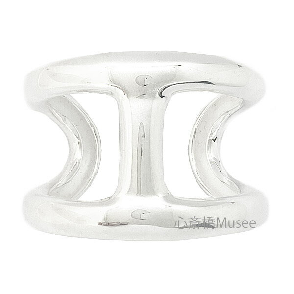 《 新品 》エルメス ブレスレット オスモズ スタンダード　ブレス シルバー製 シルバー バングル 箱　リボンのラッピング HERMES Osmose Silverのサムネイル