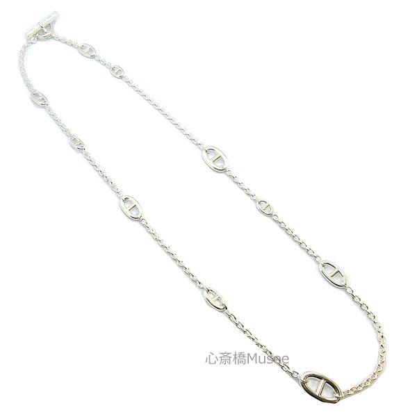 s Vi t GX OlbNX t@h[ 80 Vo[ SV925 HERMES @{ bsO@Vo[ VF[k_N Farandole long necklace 80 brand new