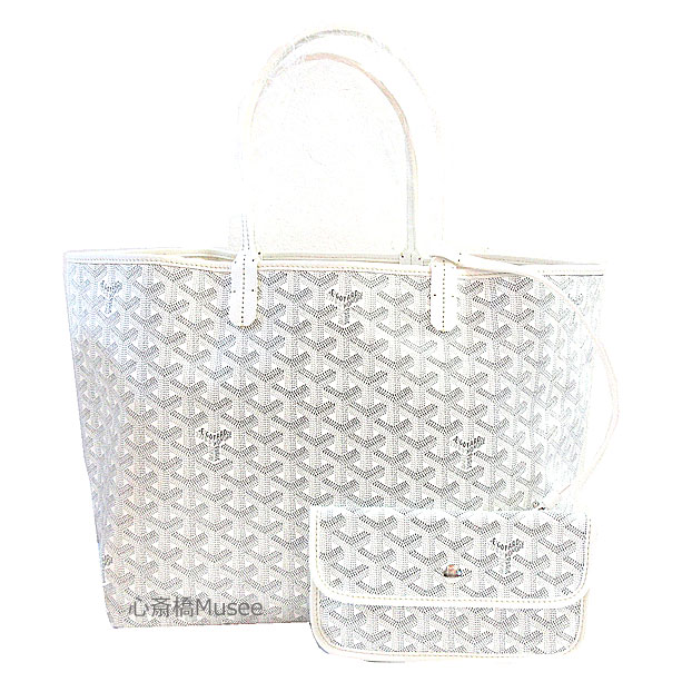 ≪ 新品 ≫ 正規品 GOYARD ゴヤールサンルイ PM 白 ホワイト トート バッグ ショッパー リボン ラッピング ST LOUIS PM White tote bag brand new