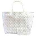 トートバッグ ≪ 新品 ≫ 正規品 GOYARD ゴヤールサンルイ GM 白 ホワイト トート バッグ ショッパー リボン ラッピング ST LOUIS　GM White tote bag brand new