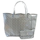 ゴヤール バッグ レディース ≪ 新品 ≫ 正規品 GOYARD ゴヤールサンルイ GM グリス グレー トート バッグ ショッパー リボン ラッピング ST LOUIS　GM Gris grey tote bag brand new