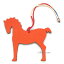 《新品》 エルメス プティアッシュ チャーム 馬 ホース フー（オレンジ）/ パープル リボン ラッピング　Hermes Petit H charm Horse Orange / Purple